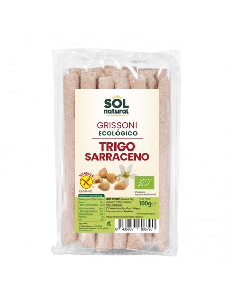 Grisines trigo sarraceno SOL NATURAL 100 gr BIO