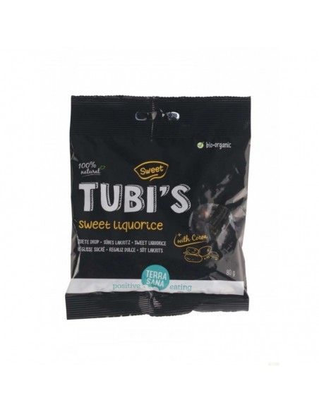 Regaliz dulce tubi's cacao TERRASANA 80 gr BIO