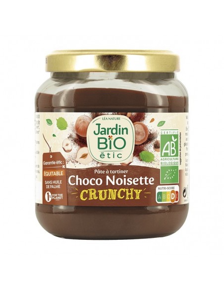 Crema chocolate avellana crunchy JARDIN BIO 350 gr