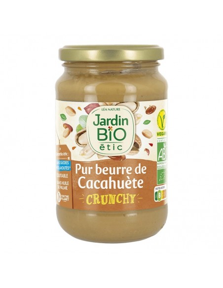Crema cacahuete crunchy JARDIN BIO 350 gr