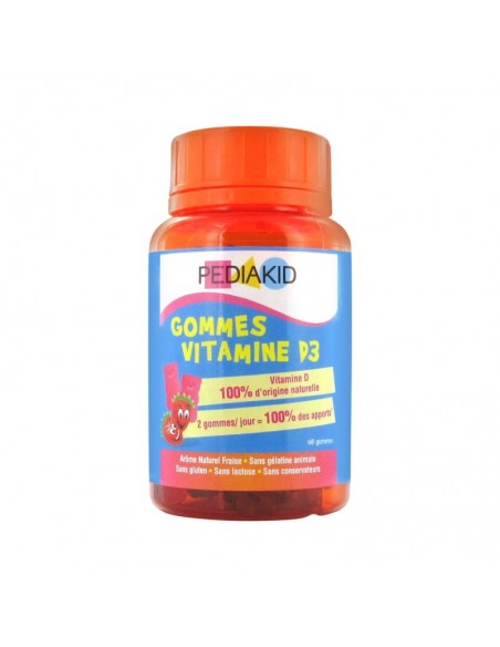 Gominolas vitamina D fresa PEDIAKID