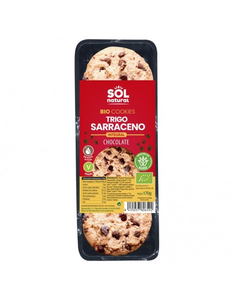 Galleta trigo sarraceno chocolate SOL NATURAL 140 gr BIO