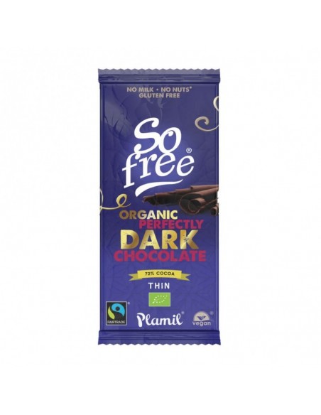 Chocolate 72 % cacao PLAMIL 80 gr