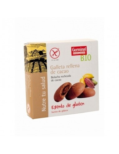 Galletas rellenas cacao sin gluten...