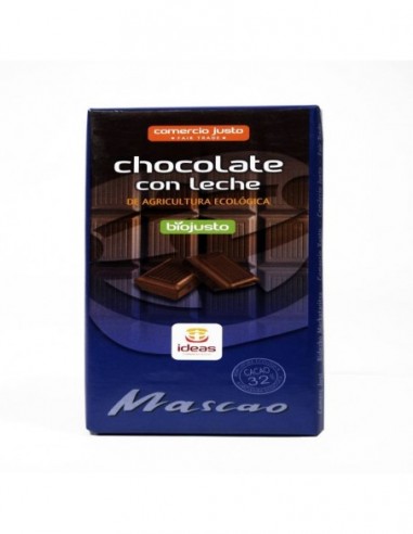 Chocolate Mascao con Leche BIO 100 g....