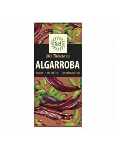 Chocolate algarroba SOL NATURAL 70 gr...