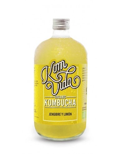 Kombucha jengibre limon KOMVIDA 750 ml BIO