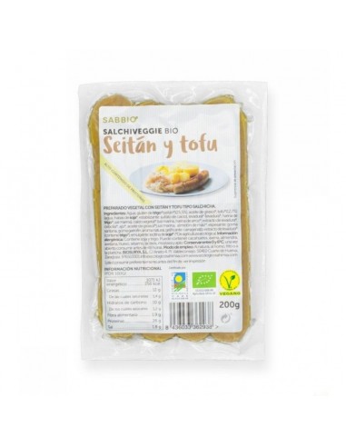 Salchicha tofu seitan SABBIO 200 gr BIO