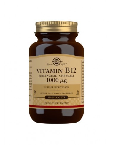 Vitamina B12 (Cianocobalamina) 1000 mg SOLGAR 250 comprimidos