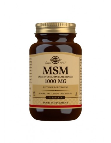 MSM 1000 mg SOLGAR 60 comprimidos