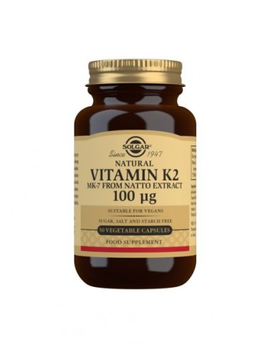 Vitamina K2 100 mg SOLGAR 50 capsulas