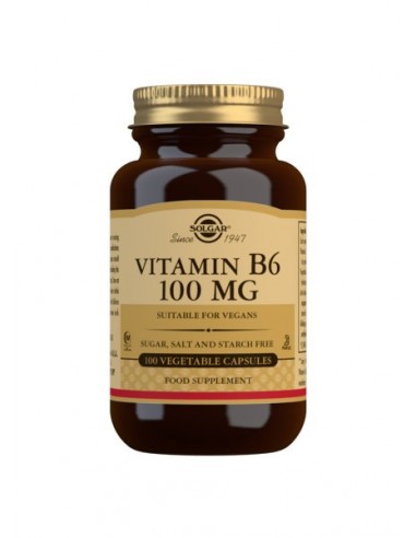 Vitamina B6 100 mg SOLGAR 100 capsulas