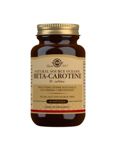 Beta caroteno oceanico 100% natural SOLGAR 60 capsulas