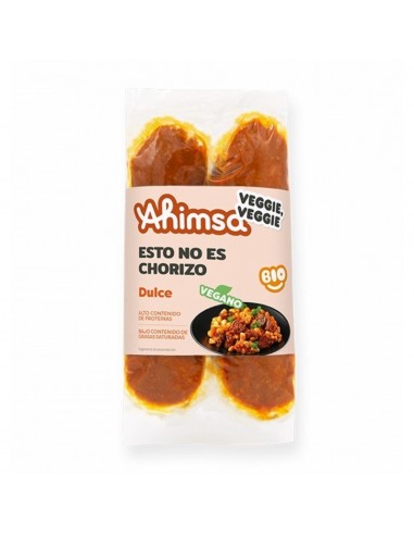 Chorizo dulce vegano AHIMSA 230 gr BIO