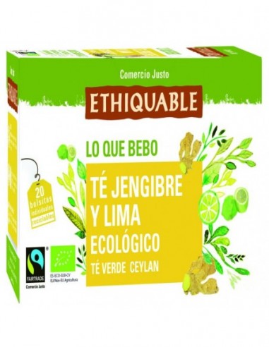 Té Verde con Jengibre y Lima BIO 20...