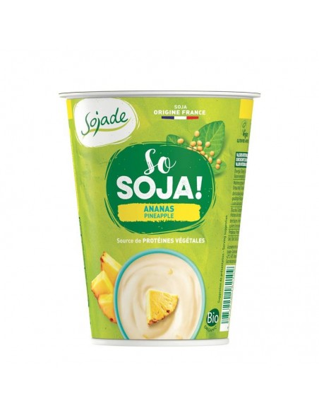 Yogur soja piña SOJADE 400 gr BIO