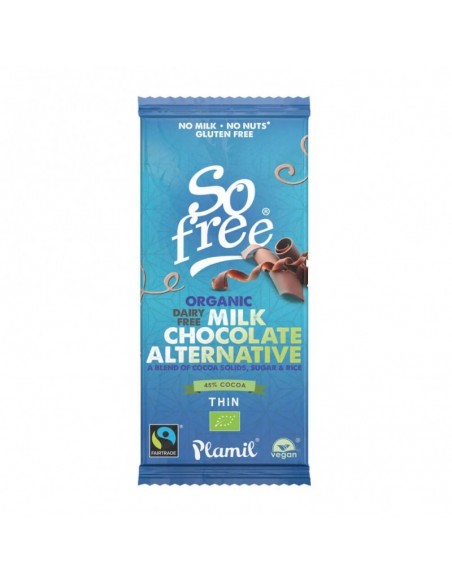 Chocolate alternativo a la leche PLAMIL 80 gr