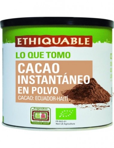 Cacao instantáneo natural en lata BIO...
