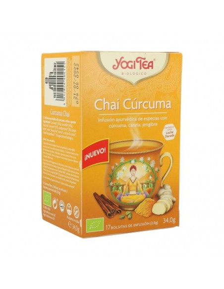 Yogi tea chai curcuma 17 bolsas BIO