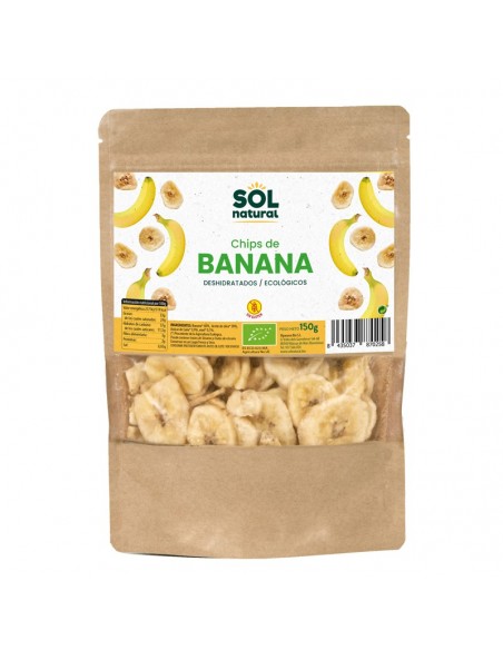 Chips banana SOL NATURAL 150 gr BIO
