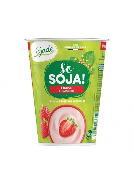 Yogur soja fresa SOJADE 400 gr BIO