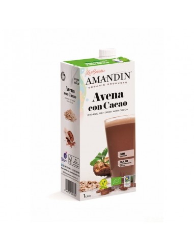 Bebida avena cacao AMANDIN 1 L