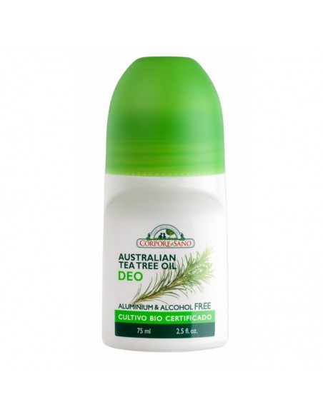 Desodorante Roll-On aceite arbol del te CORPORE SANO 75 ml