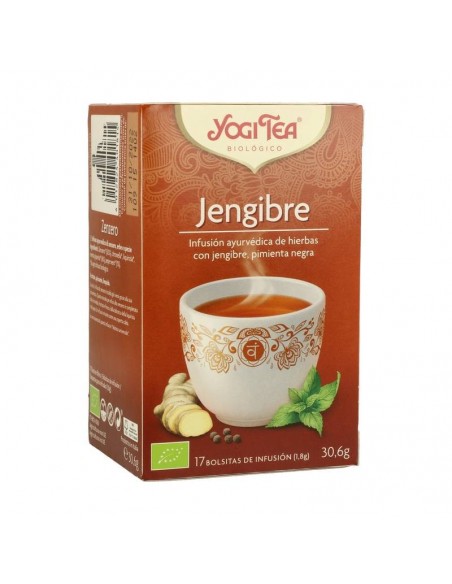 Yogi tea infusion jengibre pimienta negra 17 bolsas BIO