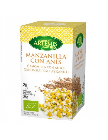Infusion manzanilla anis (20 filtros) ARTEMIS 30 gr