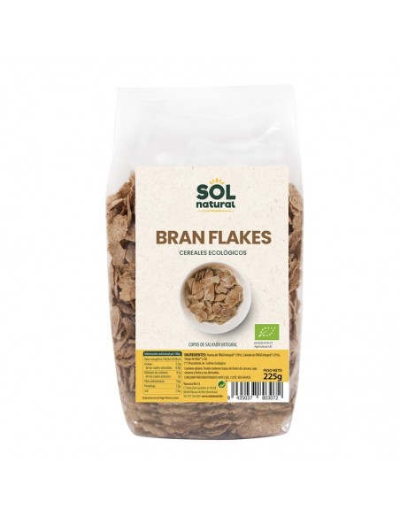 Cereales Bran flakes con salvado SOL NATURAL 225 gr BIO