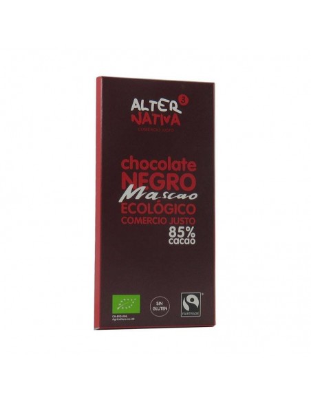 Chocolate 85% cacao mascao ALTERNATIVA 3 (80 gr) BIO