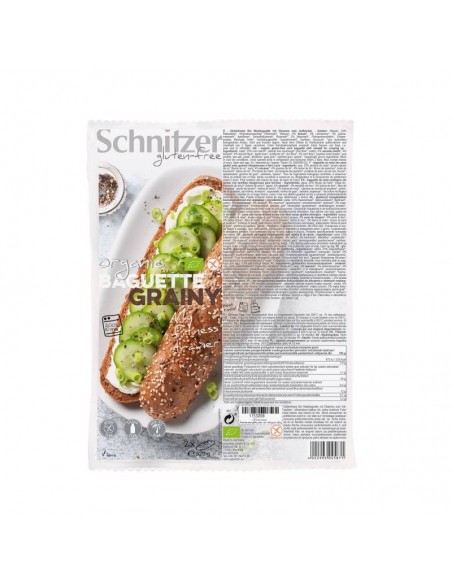 Pan Baguette semillas sin gluten SCHNITZER 2x160 gr BIO