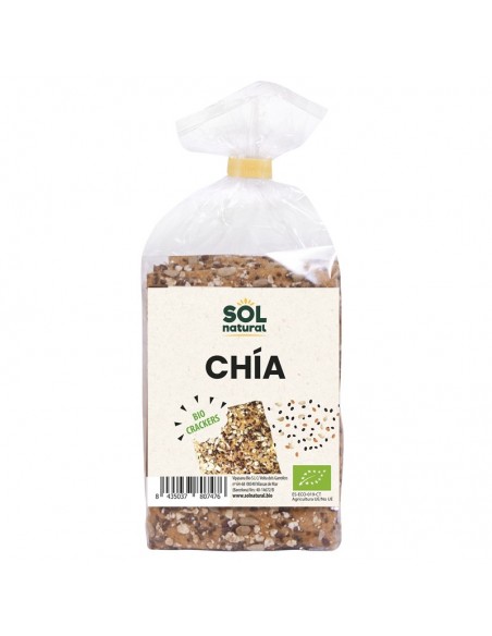 Cracker con semillas de chia SOL NATURAL 200 gr BIO