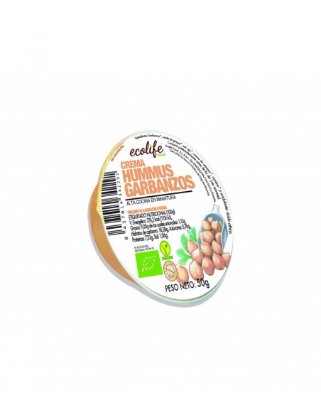 Hummus de garbanzos ECOLIFE 50 gr BIO