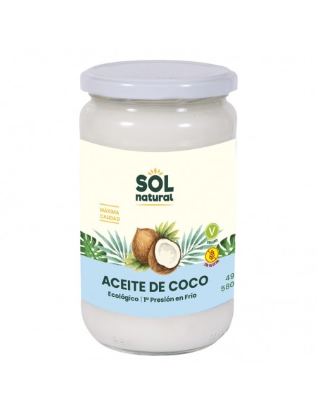 Aceite coco virgen extra SOL NATURAL 580 ml BIO