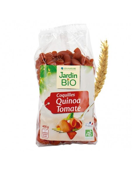 Conchas quinoa tomate JARDIN BIO 400 gr