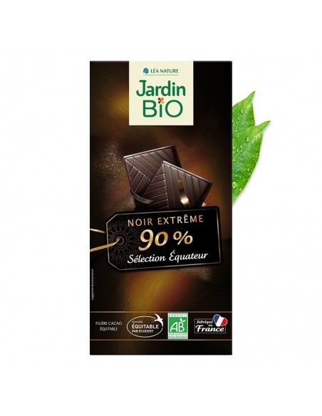 Chocolate negro 90% cacao JARDIN BIO 100 gr