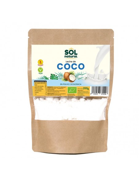 Leche coco en polvo SOL NATURAL 200 gr BIO